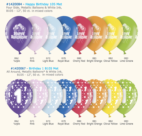 Latex Balloons - Birthady - Anniversary - page 1